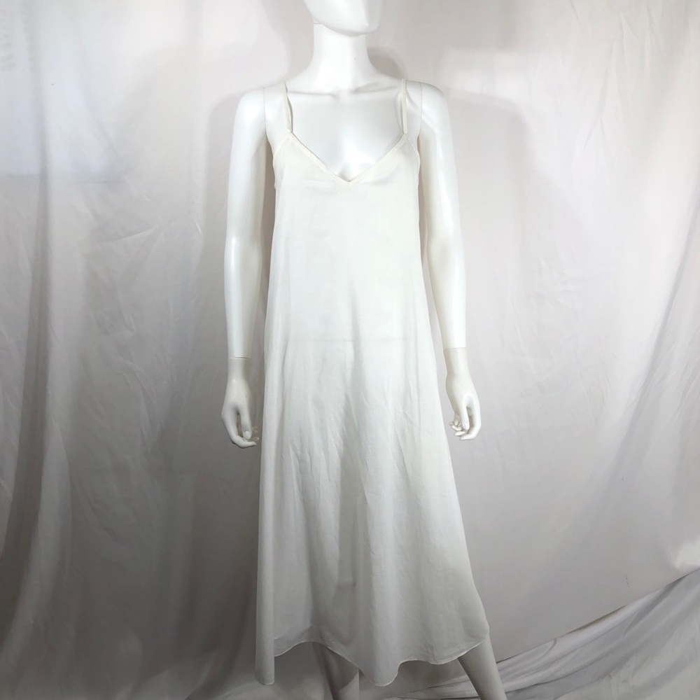 Eileen West 70’s/80’s Vintage Style Drop Waist Pleated Linen Dress - Picture 7 of 16